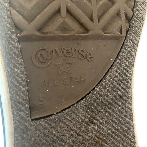 Converse Double Tongue Gray Sneakers with Multicolor Accents Jr 5 Wms 7 - Picture 7 of 9